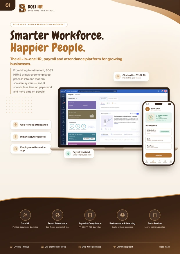 BOSS HRMS Brochure cover